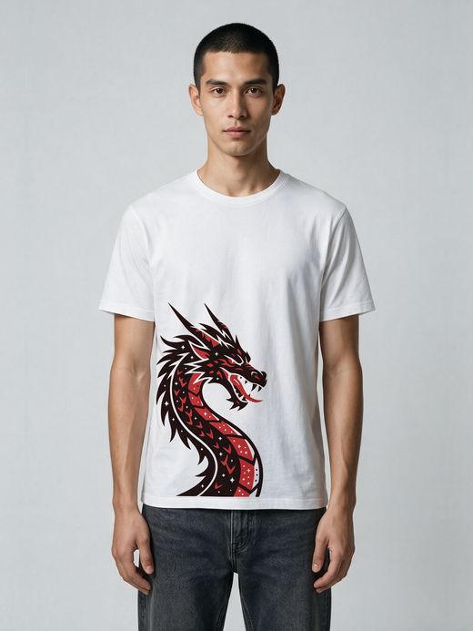 Dragon Rage T-Shirt For Men - Half Sleeve