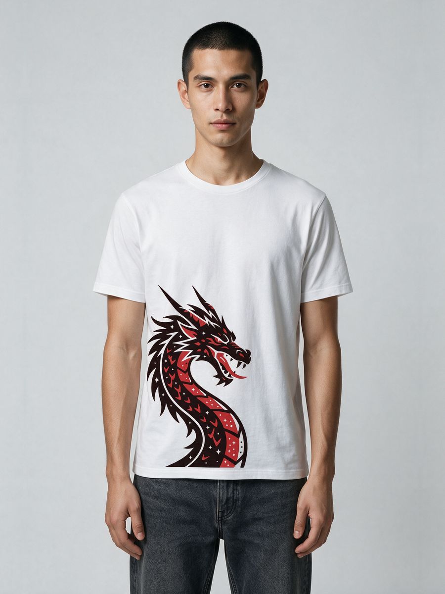 Dragon Rage T-Shirt For Men - Half Sleeve
