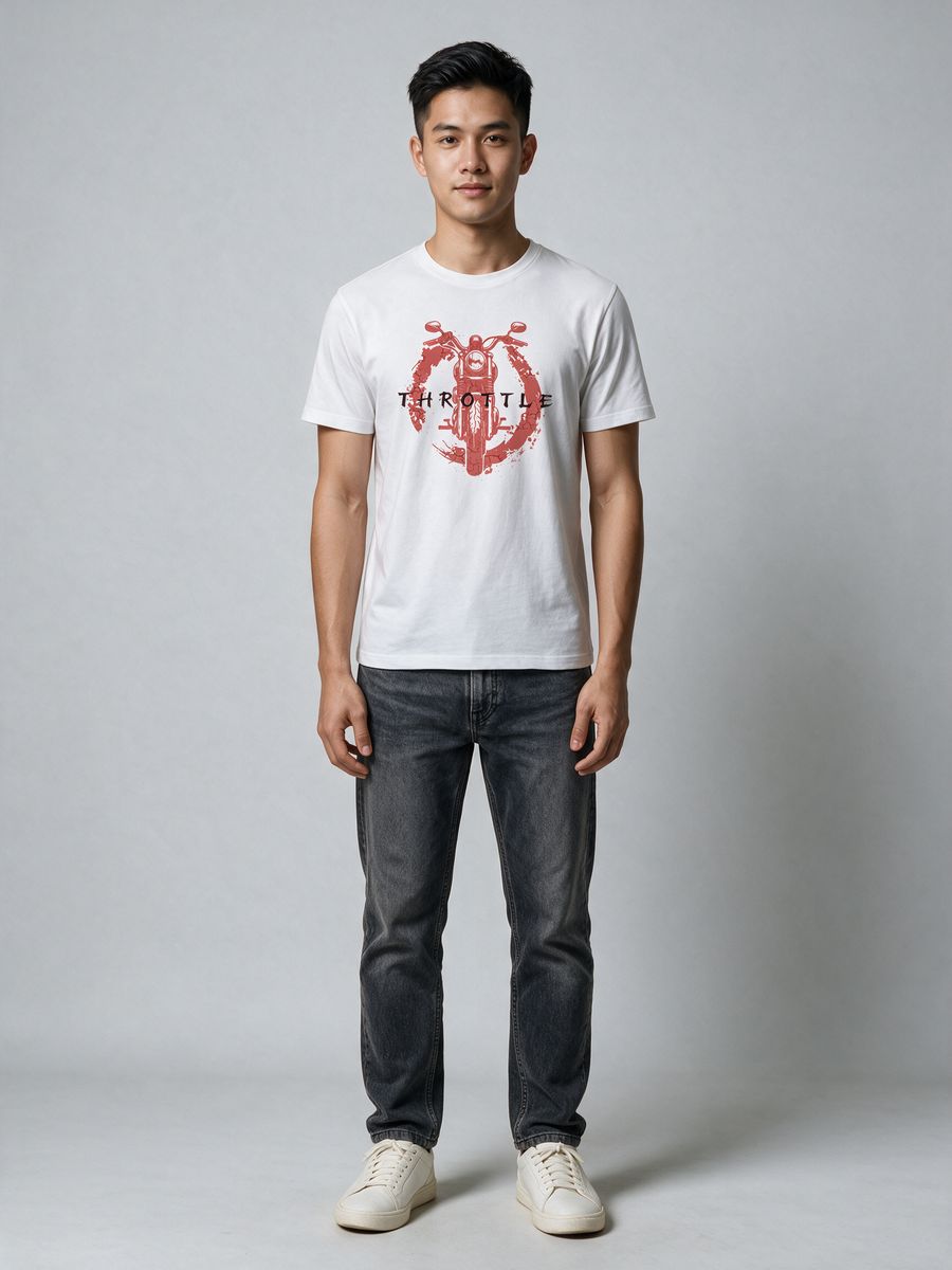 Throttle Rush T-Shirt For Men - Half Sleeve - alternate view 6
