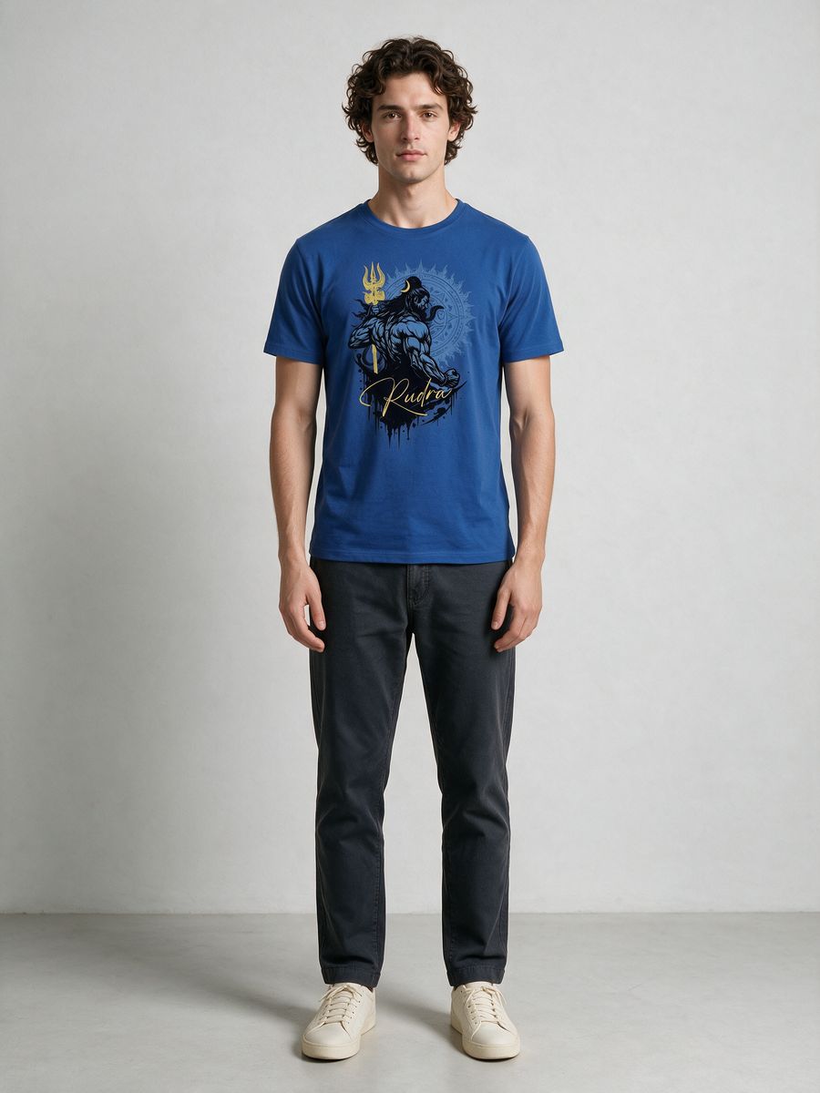 Rudra T-Shirt For Men - Half Sleeve - alternate view 6