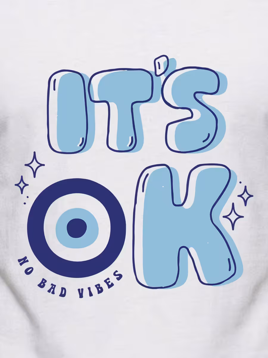 No Bad Vibes T-Shirt For Men - Half Sleeve 2