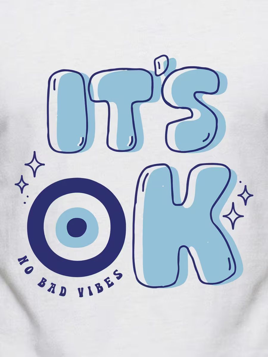 No Bad Vibes T-Shirt For Men - Half Sleeve 2