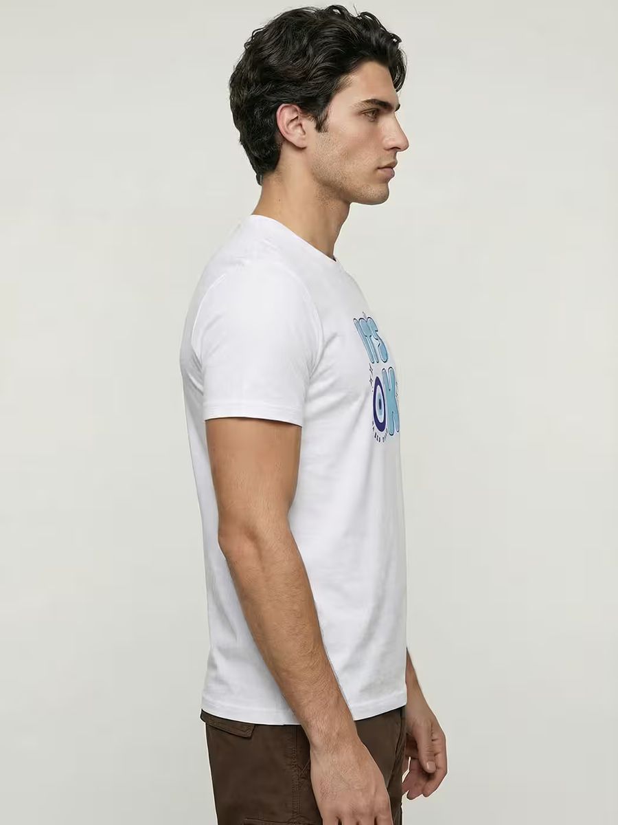 No Bad Vibes T-Shirt For Men - Half Sleeve 4