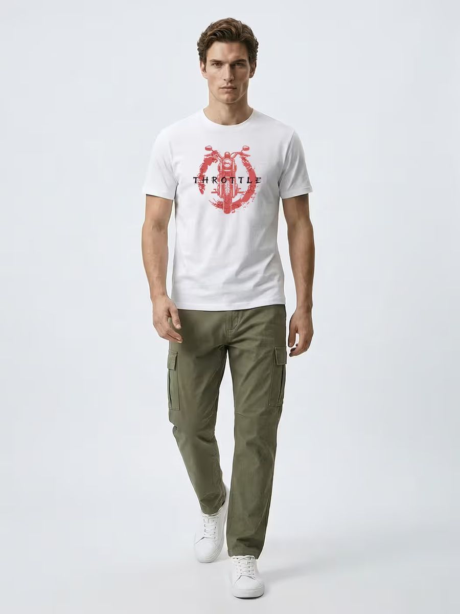 Throttle Rush T-Shirt For Men - Half Sleeve 5