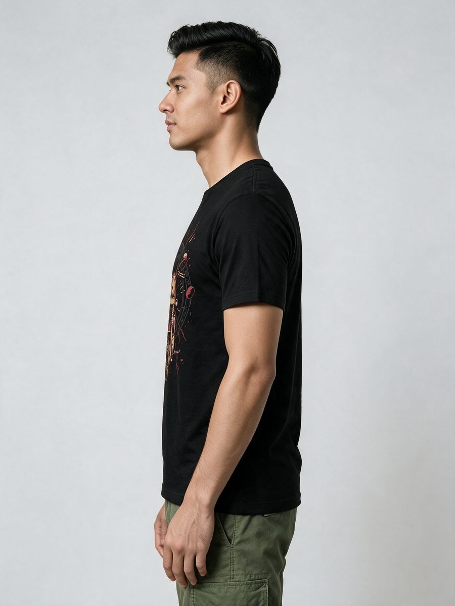 Midnight Rider T-Shirt For Men - Half Sleeve - alternate view 3