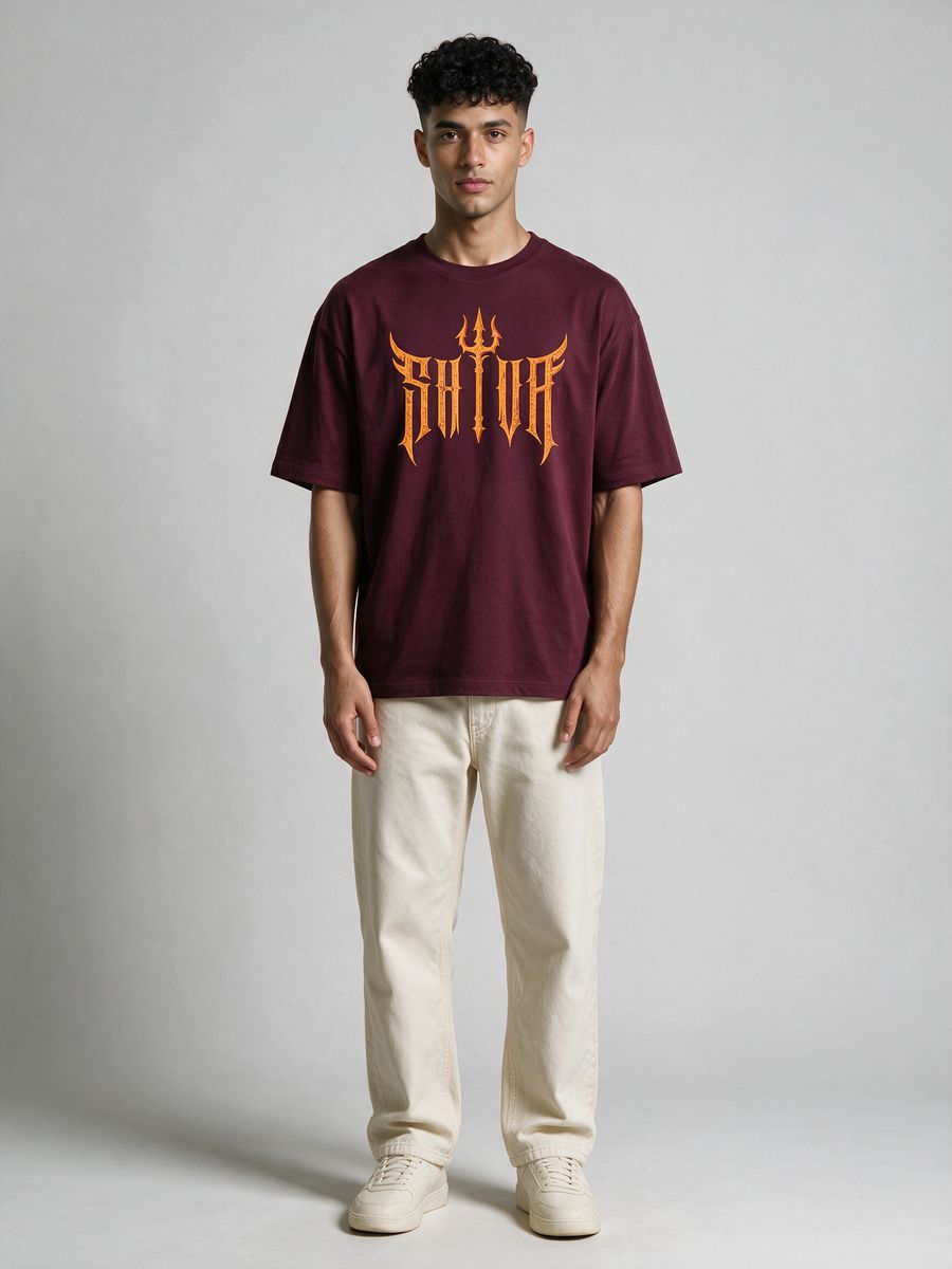 Shiva Trishul Streetwear Oversized T-Shirt - alternate view 6