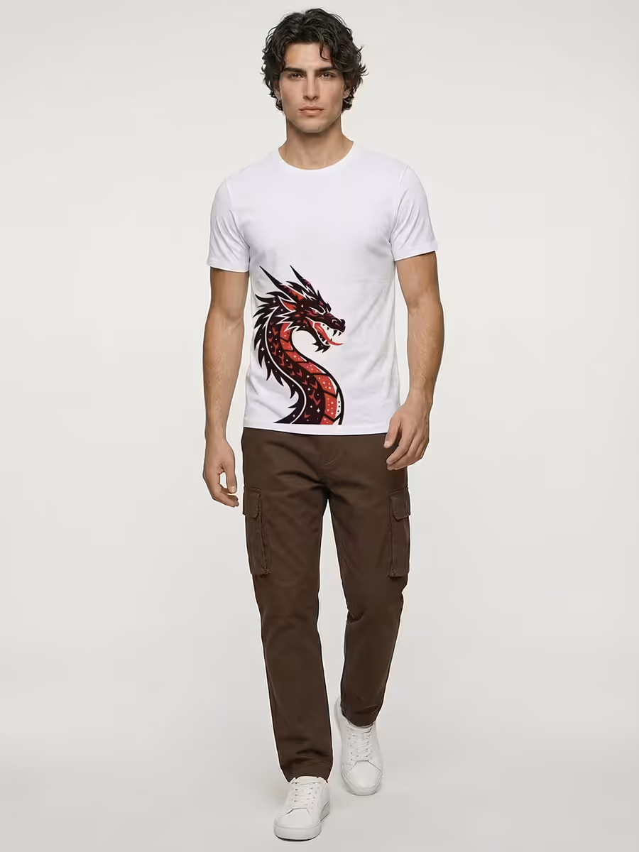 Dragon Rage T-Shirt For Men - Half Sleeve 5