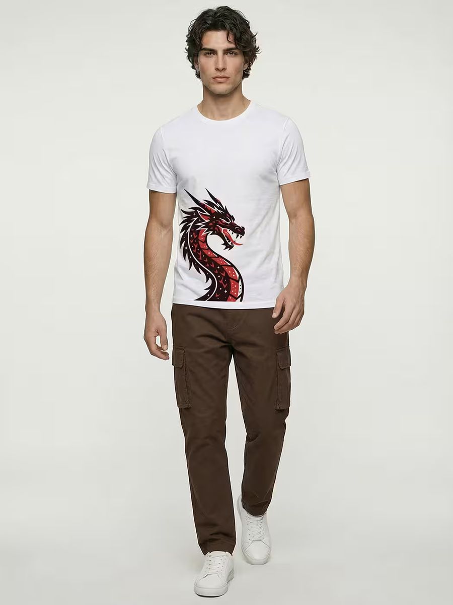 Dragon Rage T-Shirt For Men - Half Sleeve 5