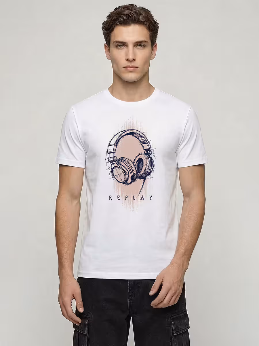 Replay T-Shirt For Men - Half Sleeve