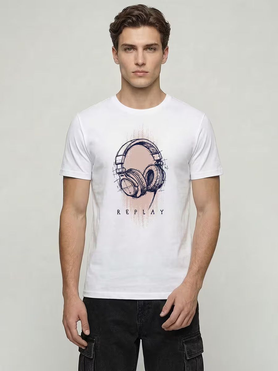 Replay T-Shirt For Men - Half Sleeve