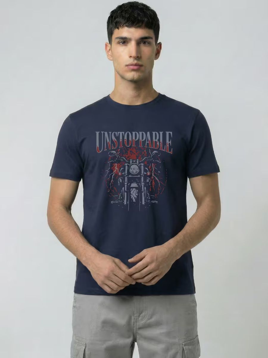 Unstoppable Bike T-Shirt For Men - Half Sleeve