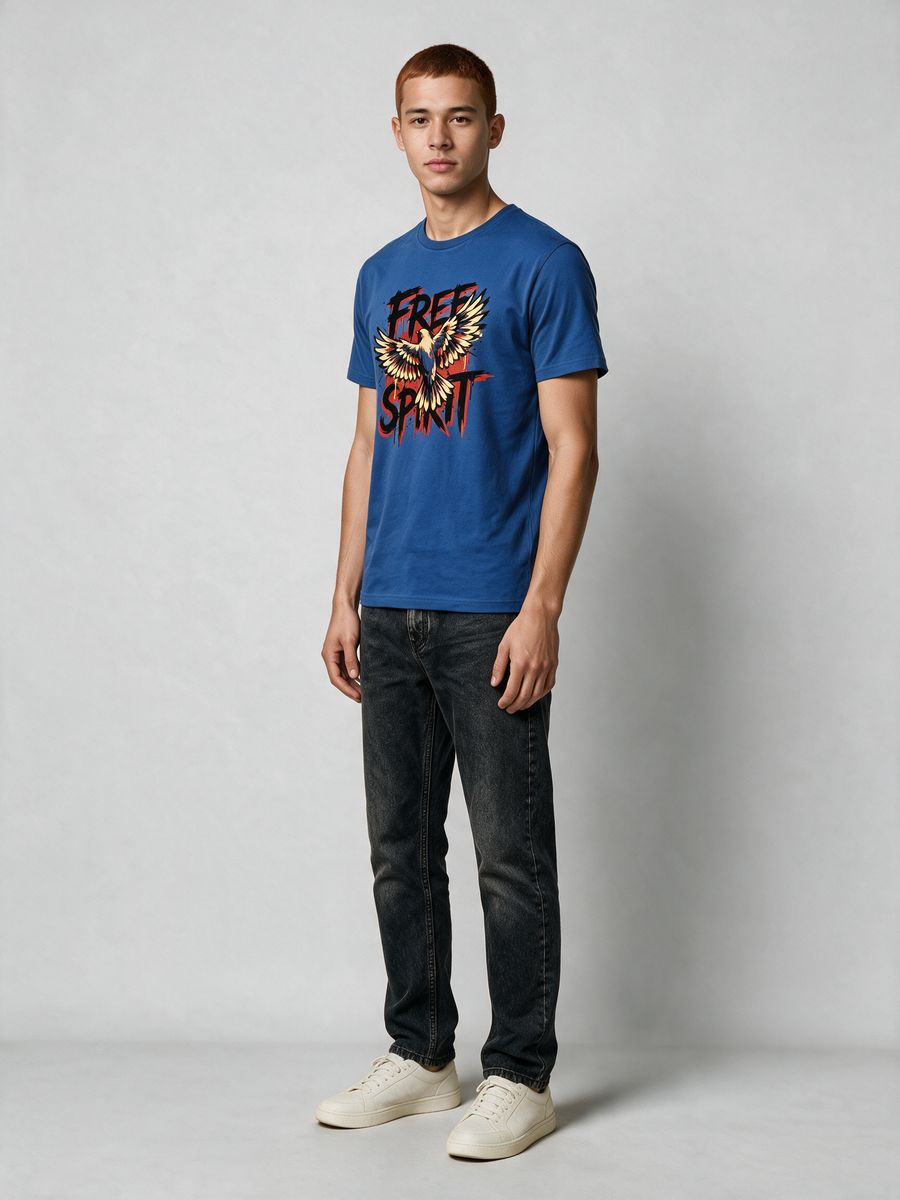 Free Spirit T-Shirt For Men - Half Sleeve - alternate view 4