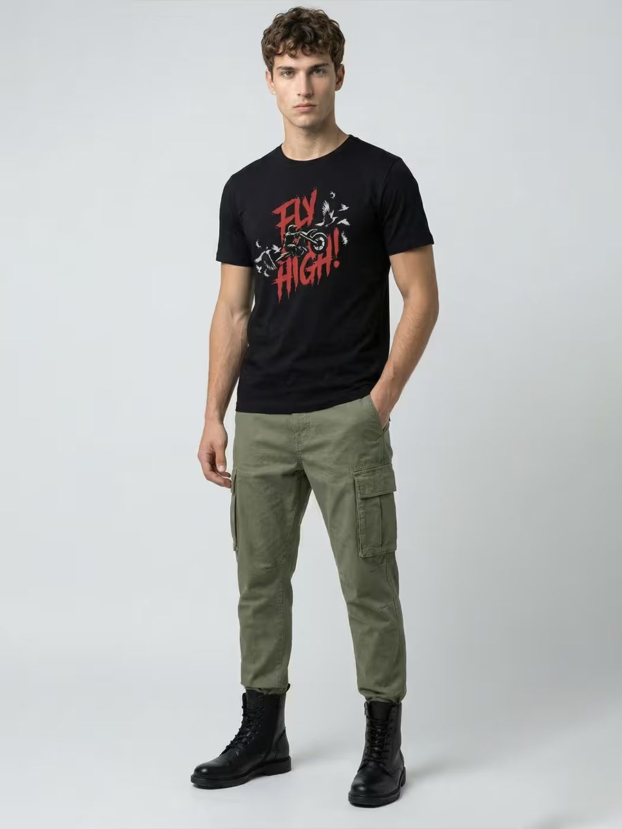Fly High Bike T-Shirt For Men - Half Sleeve 5