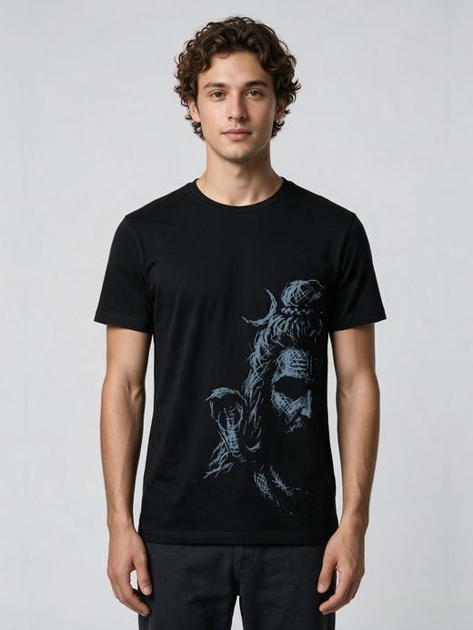 Shiva The Silent Destroyer T-Shirt For Men - Half Sleeve