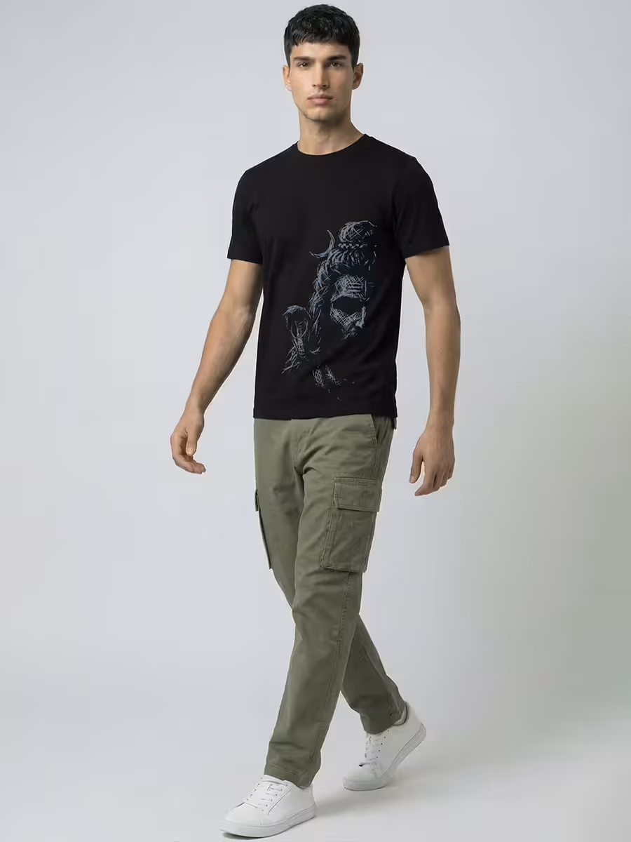 Shiva The Silent Destroyer T-Shirt For Men - Half Sleeve 5