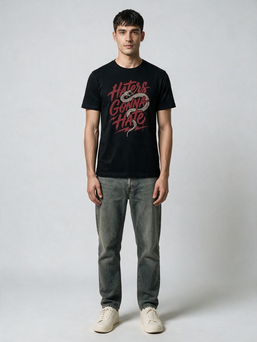 Haters Gonna Hate T-Shirt For Men - Half Sleeve - alternate view 6