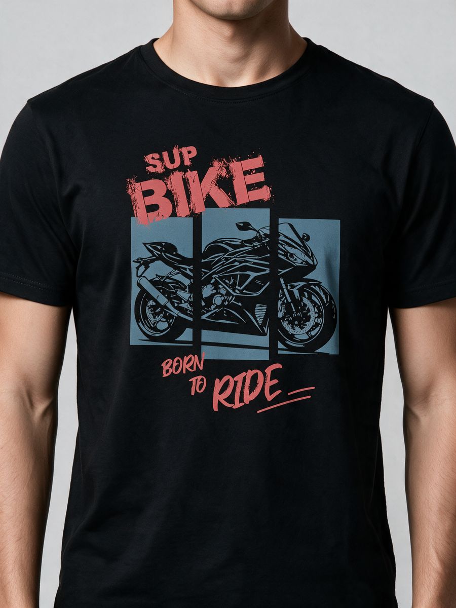 Born to Ride T-Shirt For Men - Half Sleeve - alternate view 5