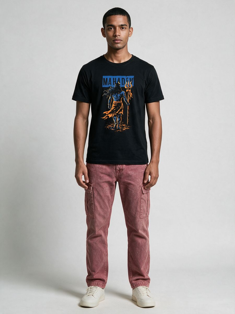 Trishul Warrior T-Shirt For Men - Half Sleeve - alternate view 6