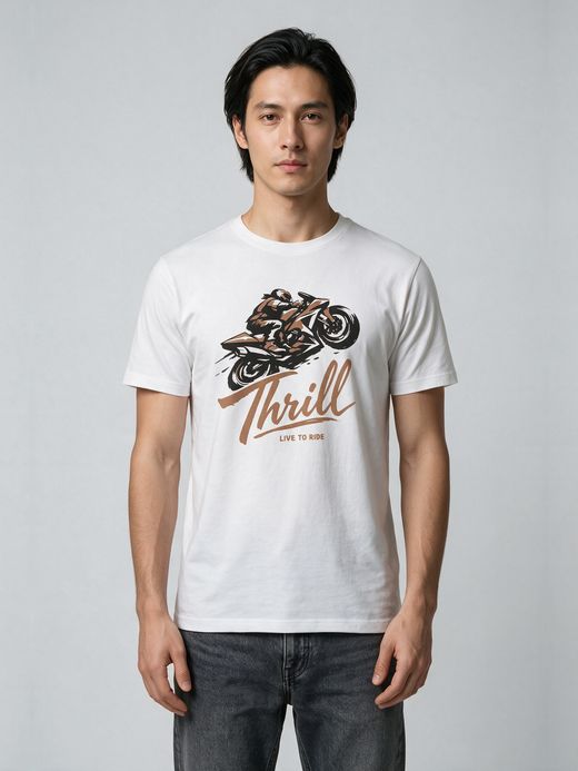 Thrill Seeker T-Shirt For Men - Half Sleeve