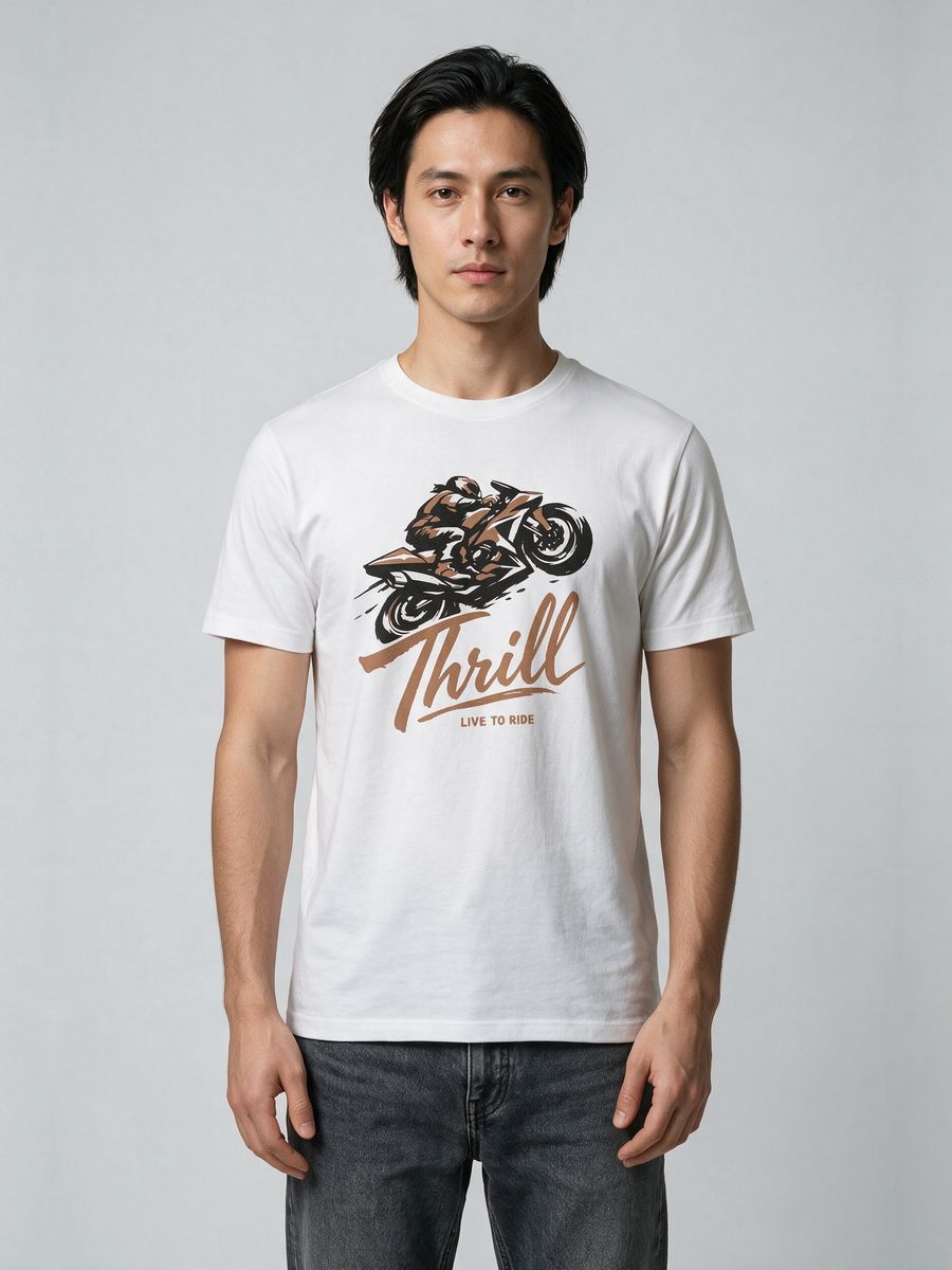 Thrill Seeker T-Shirt For Men - Half Sleeve