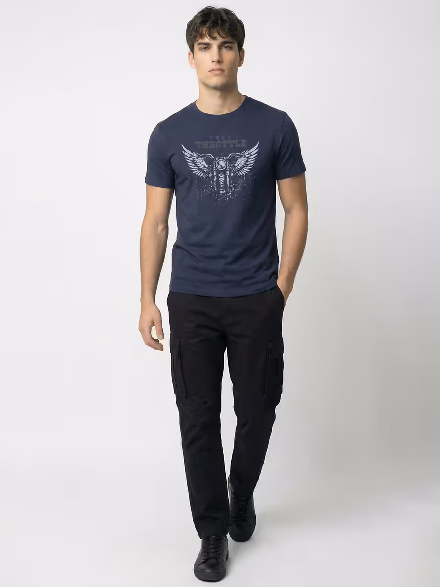 Full Throttle Rider T-Shirt For Men - Half Sleeve 5