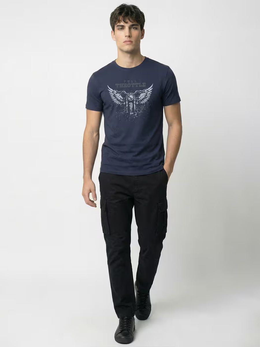 Full Throttle Rider T-Shirt For Men - Half Sleeve 5