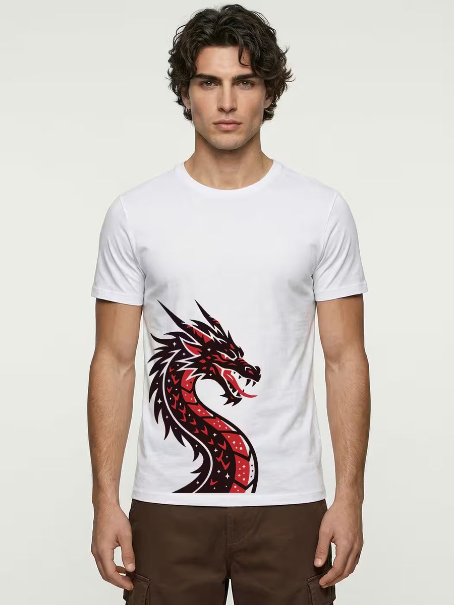 Dragon Rage T-Shirt For Men - Half Sleeve