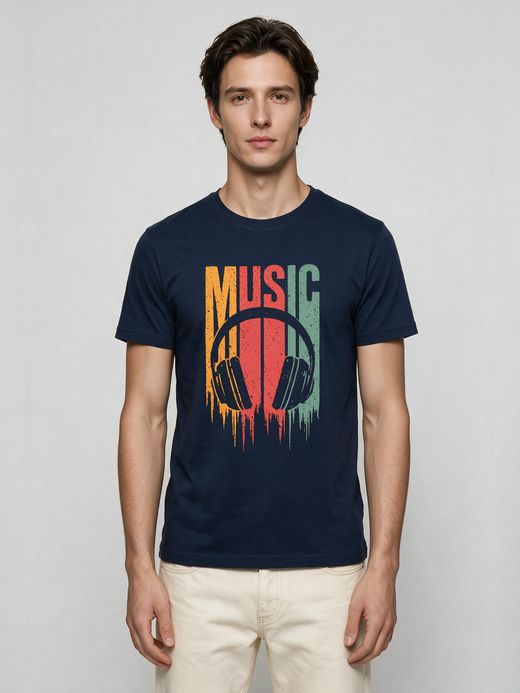 Music T-Shirt For Men - Half Sleeve