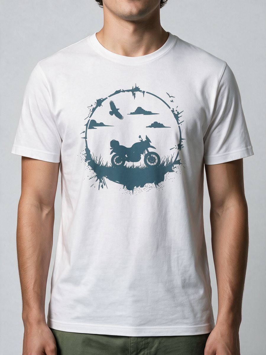 Freedom Rider T-Shirt For Men - Half Sleeve - alternate view 5