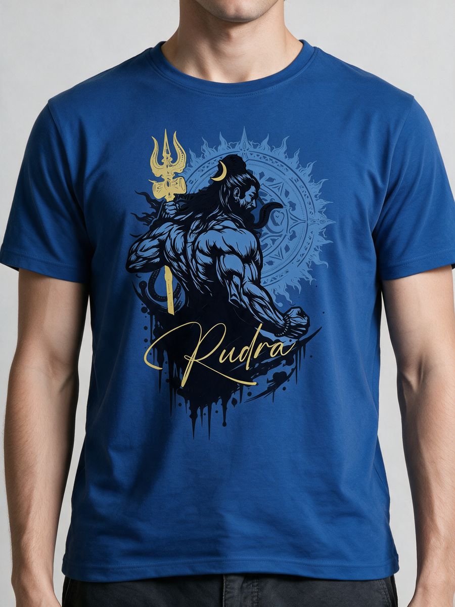 Rudra T-Shirt For Men - Half Sleeve - alternate view 5