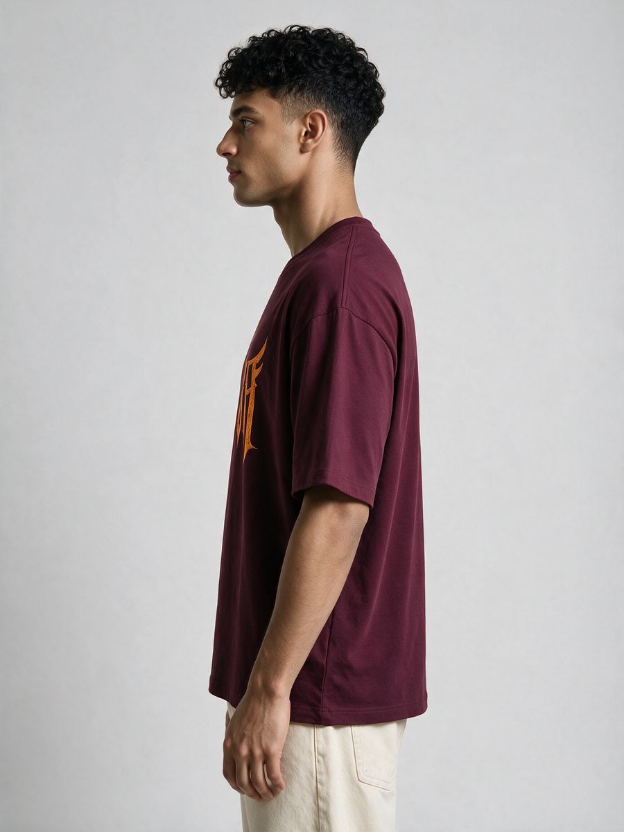 Shiva Trishul Streetwear Oversized T-Shirt - alternate view 3