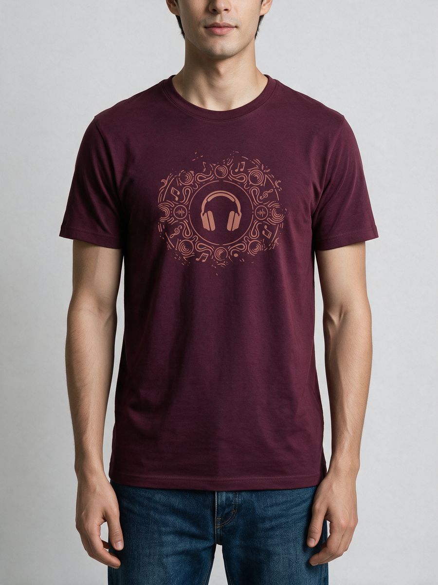 Music Soul T-Shirt For Men - Half Sleeve - alternate view 5