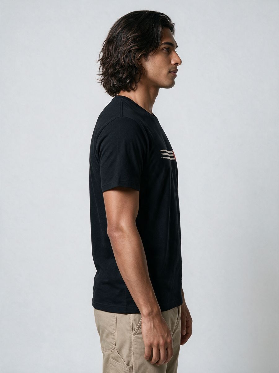 Divine Lines T-Shirt For Men - Half Sleeve - alternate view 3
