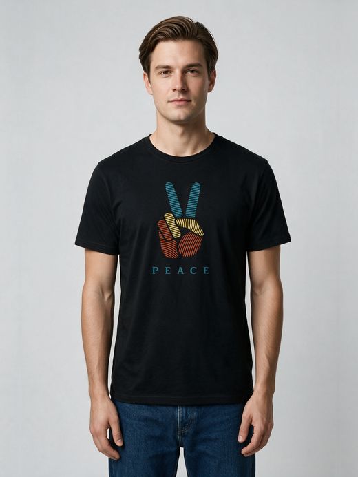 Peace Code T-Shirt For Men - Half Sleeve