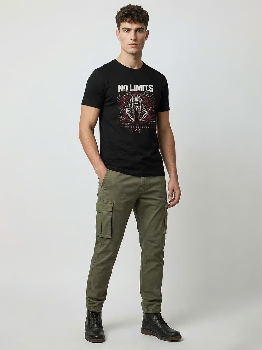 No Limits T-Shirt For Men - Half Sleeve - alternate view 5