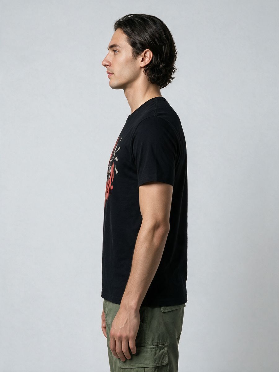 Fly High Bike T-Shirt For Men - Half Sleeve - alternate view 3