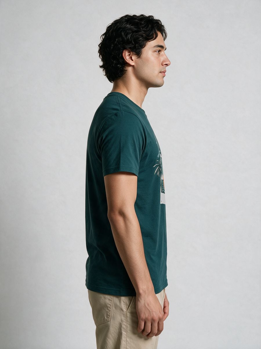 Lost In Nature T-Shirt For Men - Half Sleeve - alternate view 3