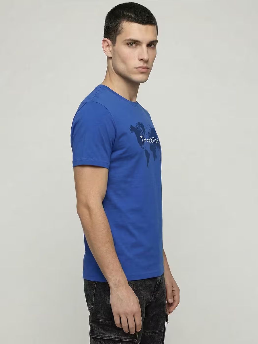 Traveller World T-Shirt For Men - Half Sleeve - alternate view 4