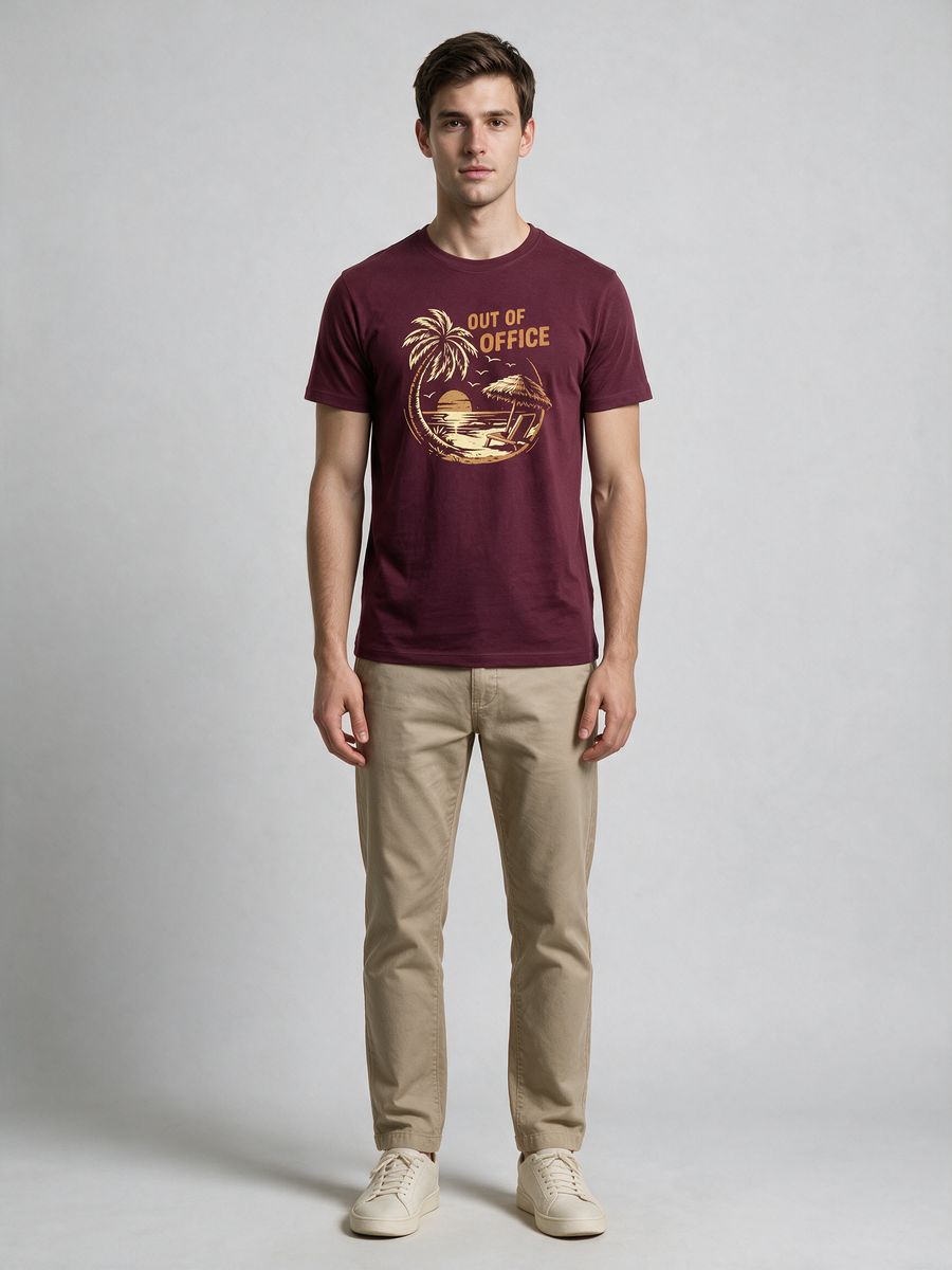 Out Of Office T-Shirt For Men - Half Sleeve - alternate view 6