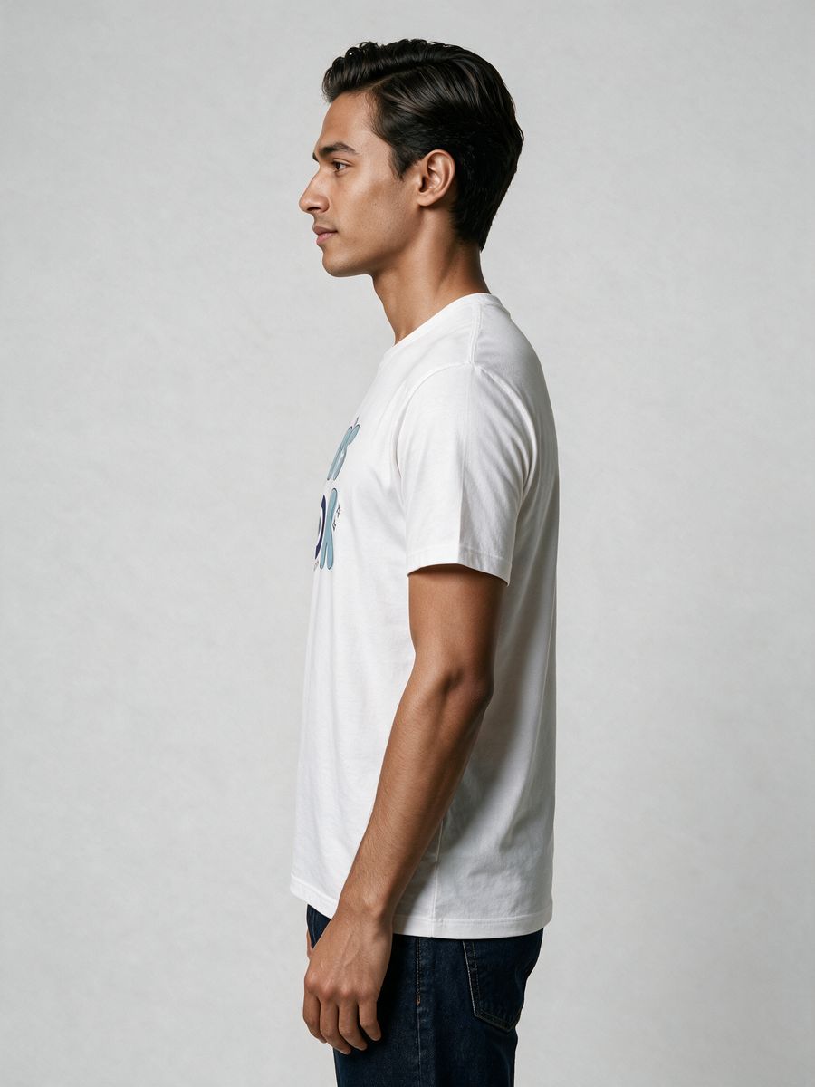 No Bad Vibes T-Shirt For Men - Half Sleeve - alternate view 3