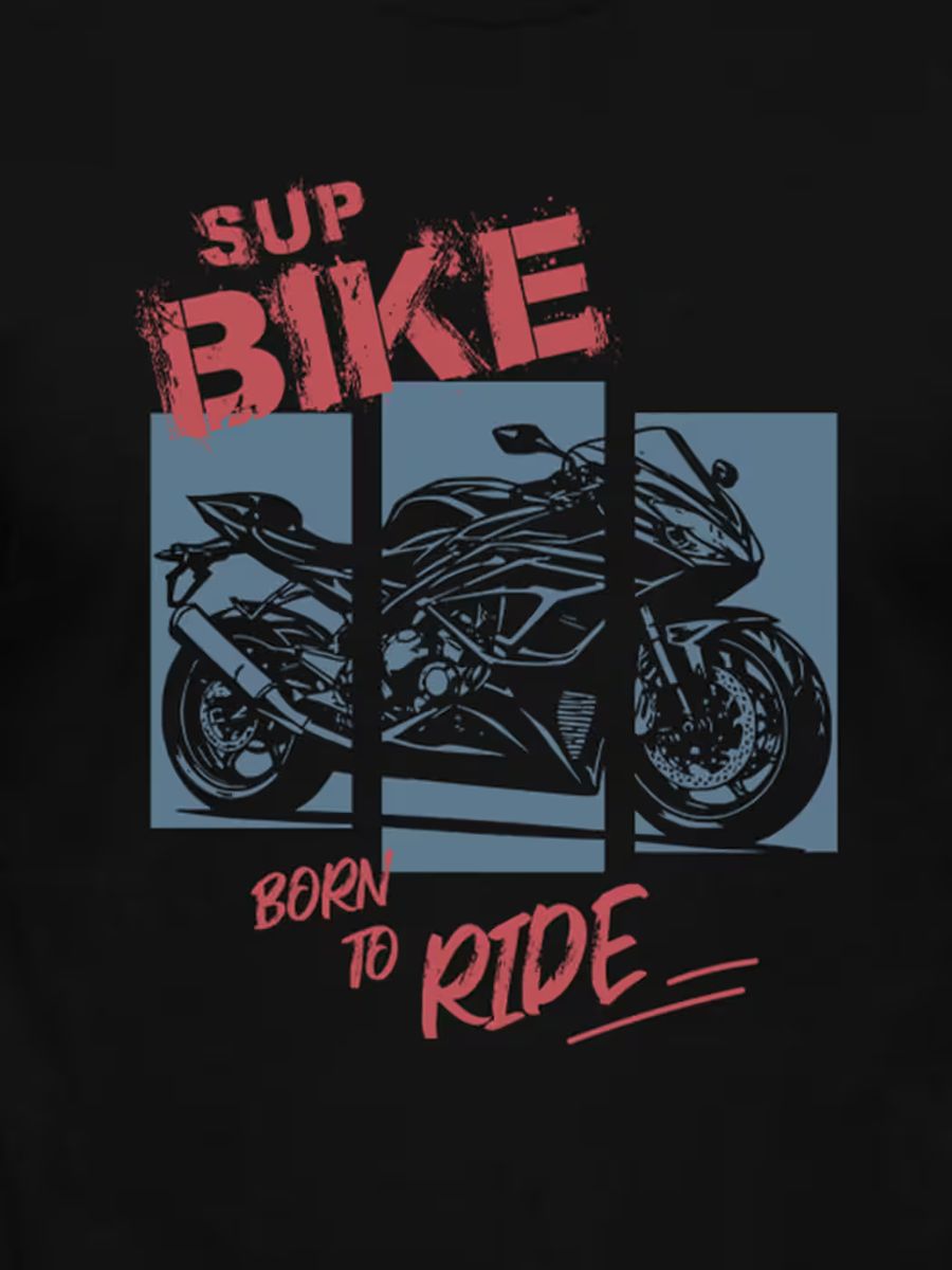 Born to Ride T-Shirt For Men - Half Sleeve - alternate view 2