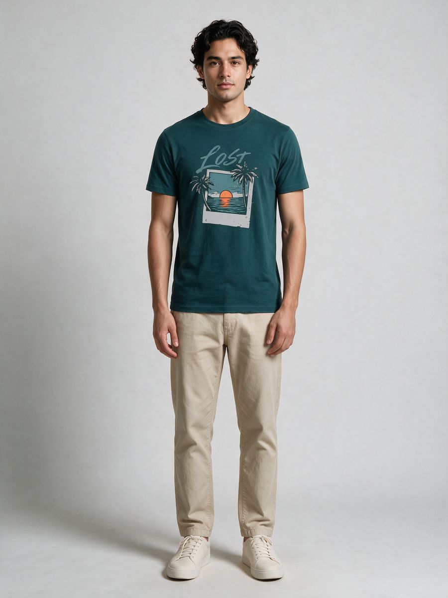 Lost In Nature T-Shirt For Men - Half Sleeve - alternate view 5