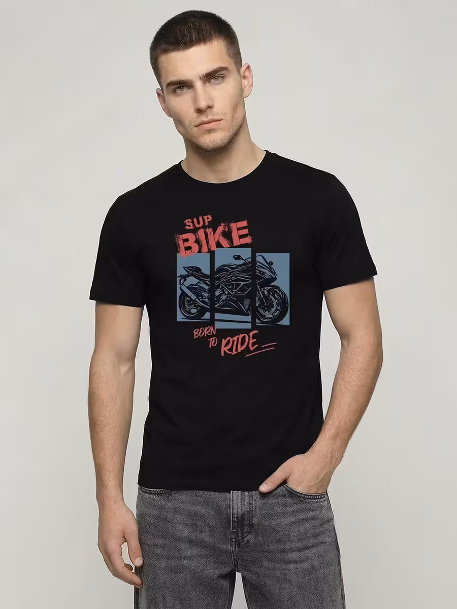 Born to Ride T-Shirt For Men - Half Sleeve
