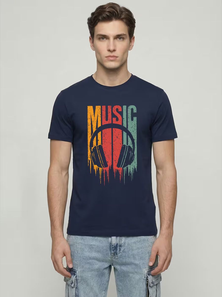 Music T-Shirt For Men - Half Sleeve