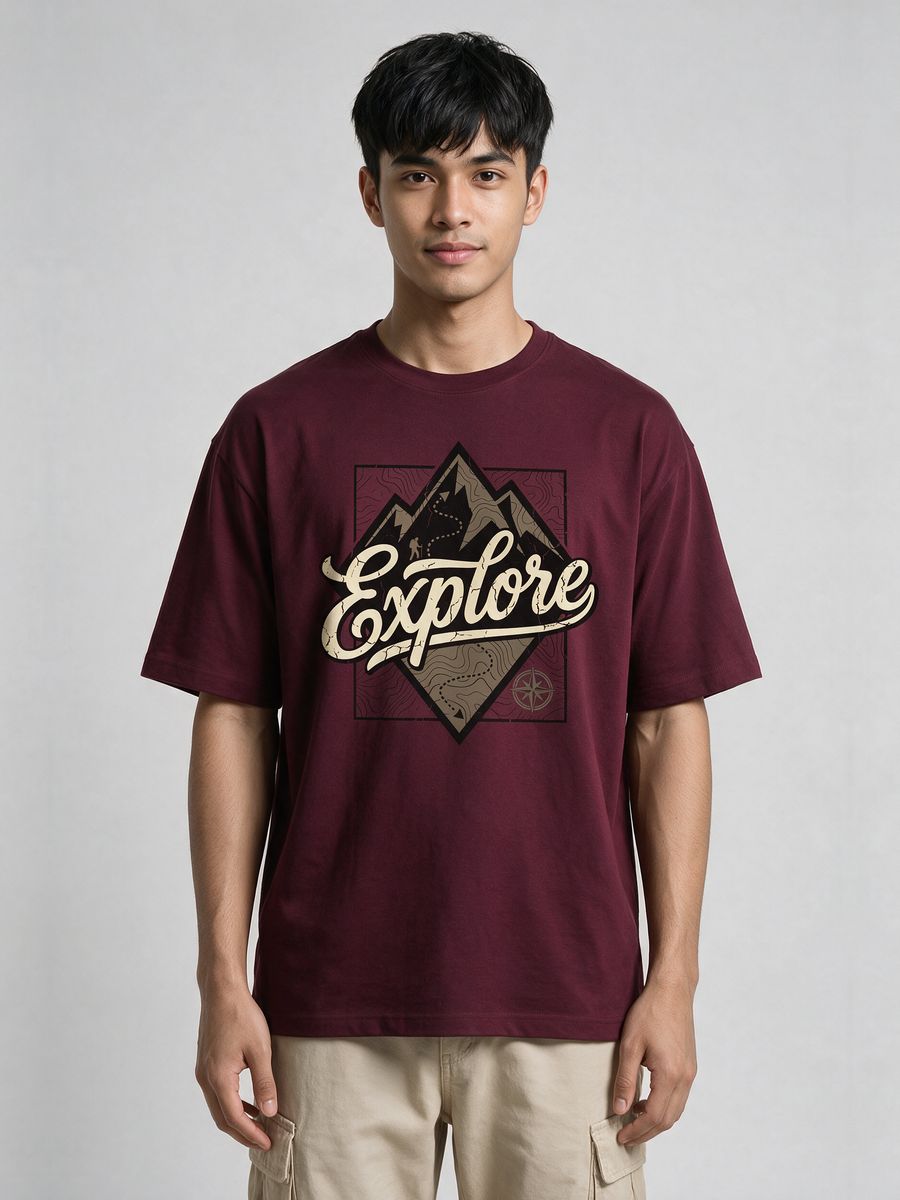 Explore Streetwear Oversized T-Shirt