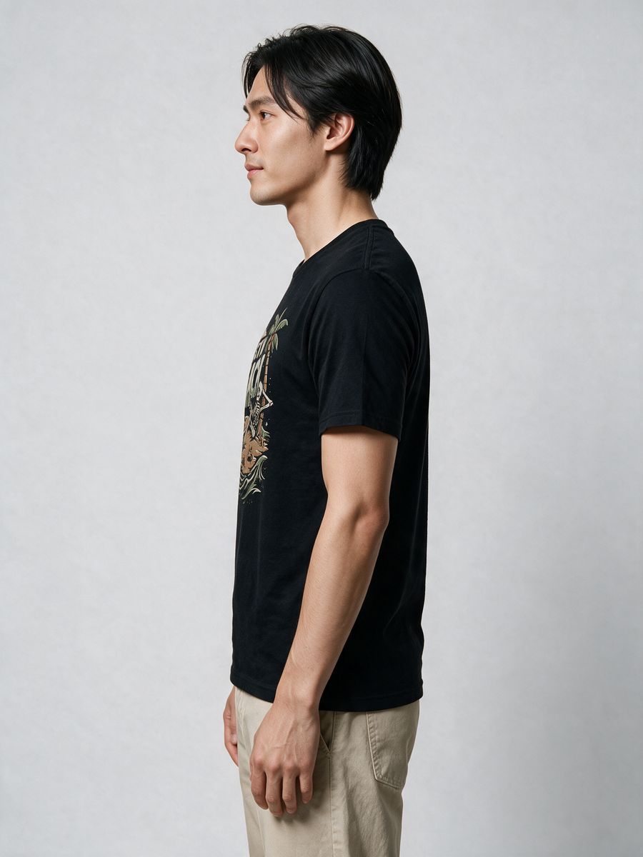 Rest in Beach T-Shirt For Men - Half Sleeve - alternate view 3