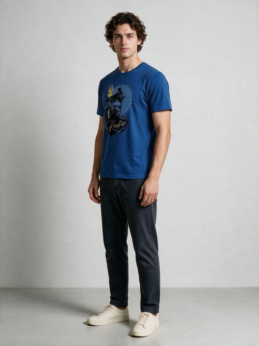 Rudra T-Shirt For Men - Half Sleeve - alternate view 4