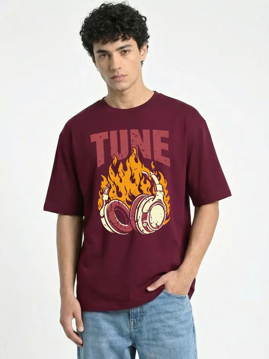 Blazing Beats Streetwear Oversized T-Shirt
