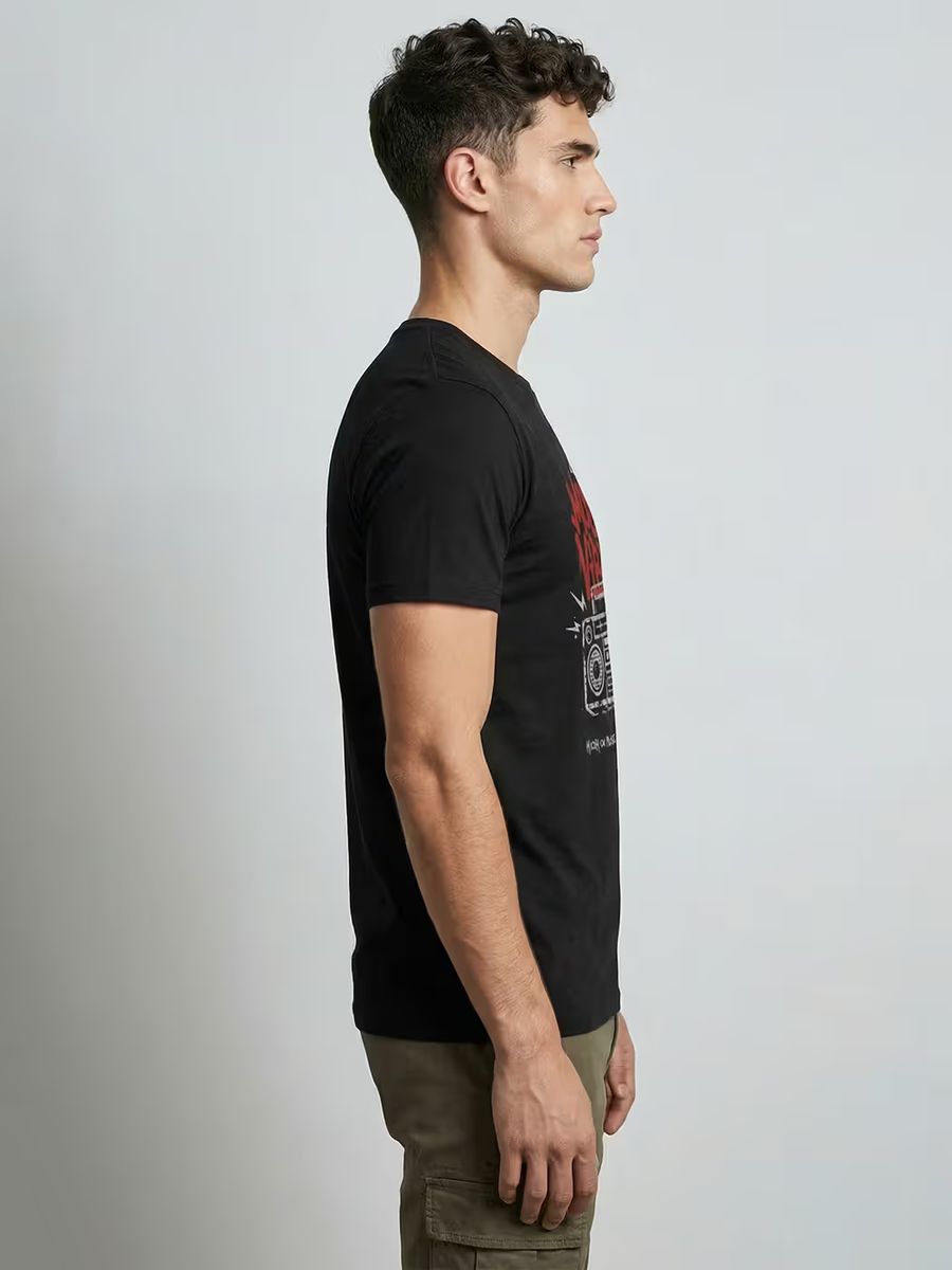 Music Vibes T-Shirt For Men - Half Sleeve - alternate view 4