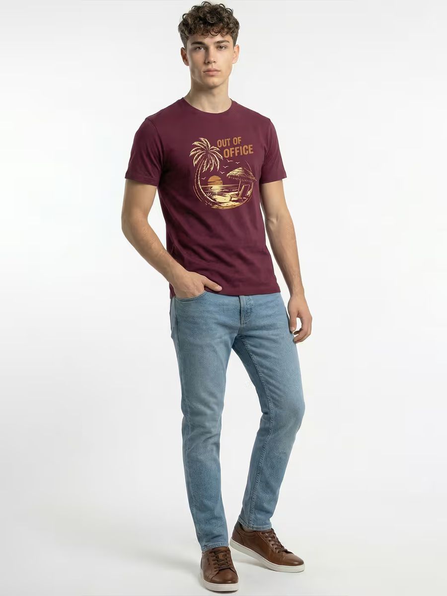 Out Of Office T-Shirt For Men - Half Sleeve - alternate view 5